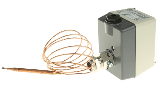 Jumo Capillary Thermostat, +100°C Max, SPST, Automatic Reset, Surface Mount | 603021/02-2-025-30-1000-40-10-00-00-000-00-6/000