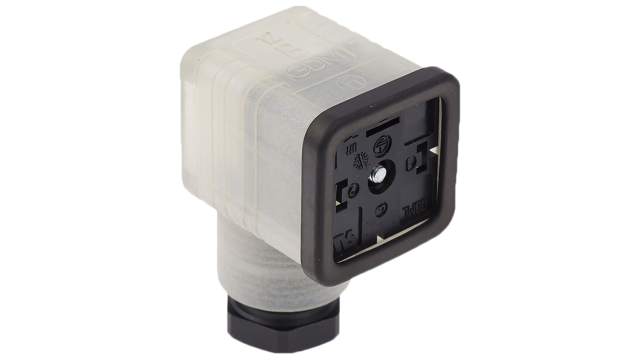 Hirschmann GDML 2P+E DIN 43650 A, Female Solenoid Valve Connector with Indicator Light, 120 V ac/dc Voltage | 933927212 GDML 2011 LED 120 VR YE black