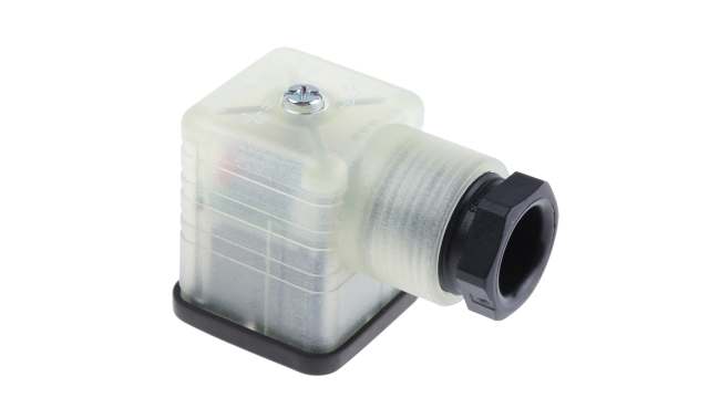 Hirschmann GDML 2P+E DIN 43650 A, Female Solenoid Valve Connector with Indicator Light, 48 V ac/dc Voltage | 935980246 RS GDML 2011 GB1 LED 48 schwarz