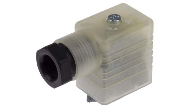 Hirschmann GML 2P+E DIN 43650 B, Female Solenoid Valve Connector with Indicator Light, 120 V ac/dc Voltage | 935980257 RS GML 209 NJ LED 120 VR YE schwarz