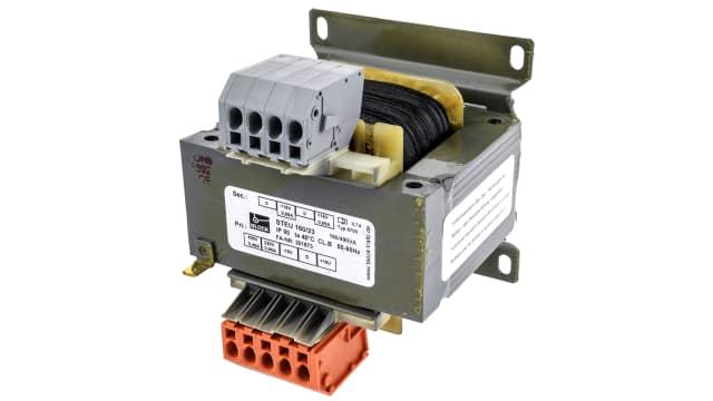 Block 2 Output 160 VA Chassis Mount Transformer, 2 x 115 V ac, EN 61558, VDE 0570, UL | STEU160/23
