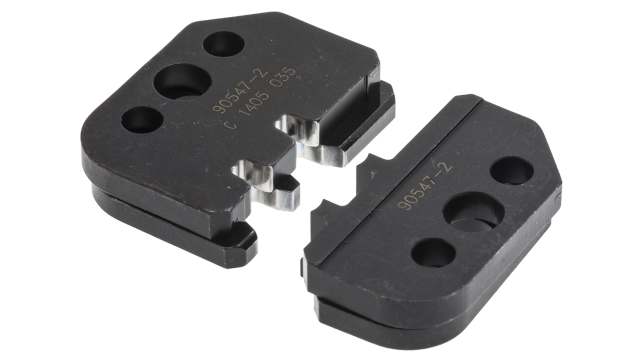 TE Connectivity, Pro-Crimper III / Universal MATE-N-LOK Crimp Die, Coaxial Type Crimp Die Black | 90547-2