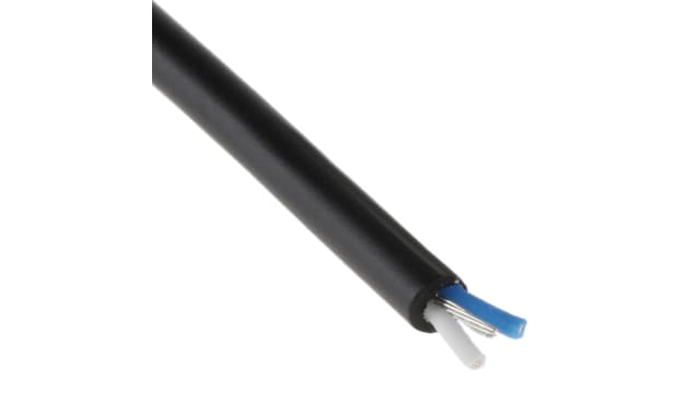 Van Damme Microphone Cable, 0.19 mm² CSA Screened, 3.5mm od, 100m, Black | 268-001-000