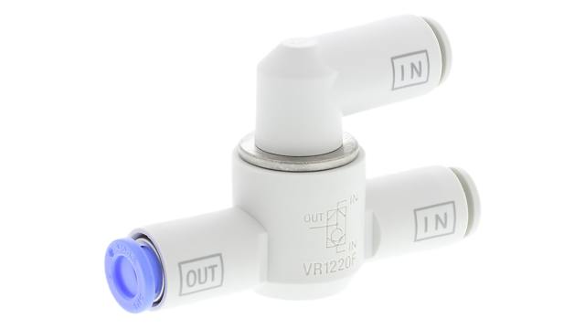 SMC VM Series, Pneumatic Shuttle Valve 440 L/min OR Logic Function 1 Mpa Max Operating Pressure | VR1220F-06