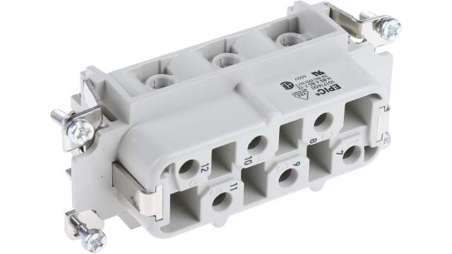 EPIC Heavy Duty Power Connector Insert, 35A, Female, H-BS Series, 6 Contacts | 10171600