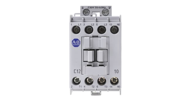 Allen Bradley 100C Contactor, 230 V ac Coil, 3-Pole, 12 A, 5.5 kW 230 V ac, 3 NO, 690V ac | 100-C12KF10