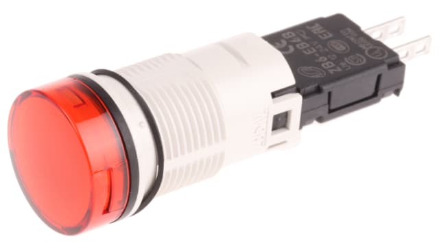 Schneider Electric, Harmony XB6, Panel Mount Red LED Pilot Light Complete, 16mm Cutout, IP65, 24V ac/dc | XB6AV4BB