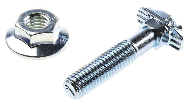 Bosch Rexroth M8 T-Head Bolt, Connecting Component, Groove Size 10 mm, Round Tube Size 28 mm | 3842528725