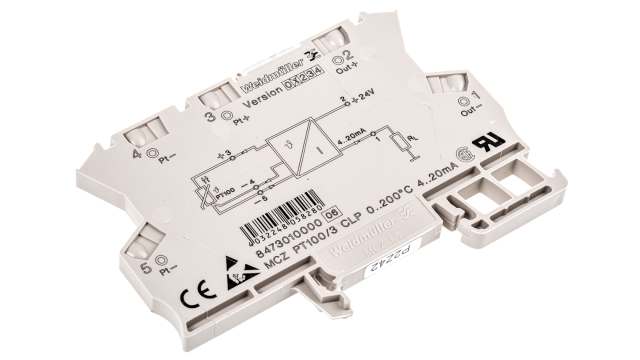 Weidmüller ACT20X Series Signal Conditioner, RTD Input, Current Output, 9/30 V dc Supply | 8473010000