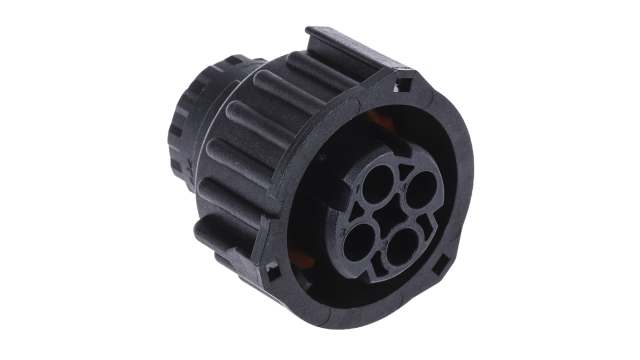 TE Connectivity, DIN 4 Pole Straight Standard DIN Socket, DIN 72585, 30A IP67, IP69, Bayonet, Cable Female | 1-967325-1