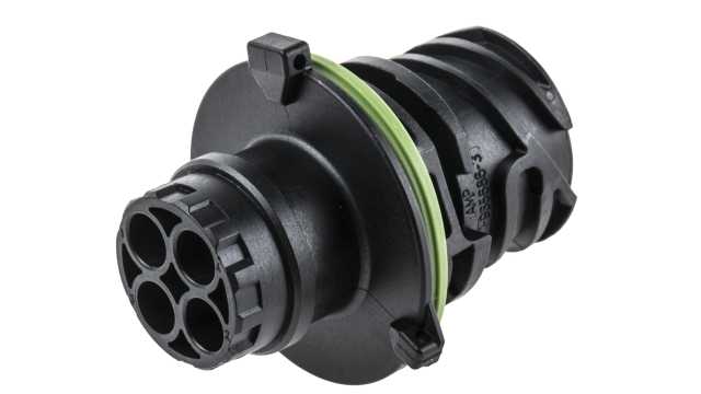 TE Connectivity, DIN 2 Pole Straight Standard DIN Plug, DIN 72585, 30A IP69, IP67, Keyed, Panel Male | 1-967402-3