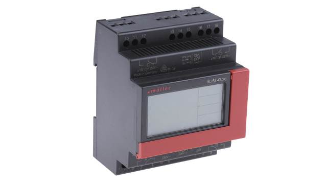 Muller Digital SC DIN Rail Time Switch, 4-Channel 230 V | SC 88.40 pro