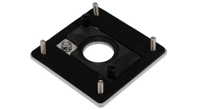 Eaton Brushed Aluminium RMQ Titan M22 Push Button Enclosure - 1 Hole 22 mm Diameter | 216541 M22-E1