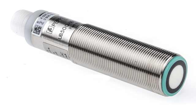 Pepperl + Fuchs Ultrasonic Threaded Barrel Proximity Sensor, M18, 500 mm Detection, PNP NO/NC, 10 → 30 V dc | UB500-18GM75-E5-V15