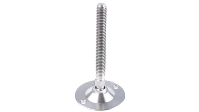 Nu-Tech Engineering M10 50 mm Dia. Adjustable Foot, Stainless Steel, 500 kg Static Load Capacity 10 ° Tilt Angle | A200/002