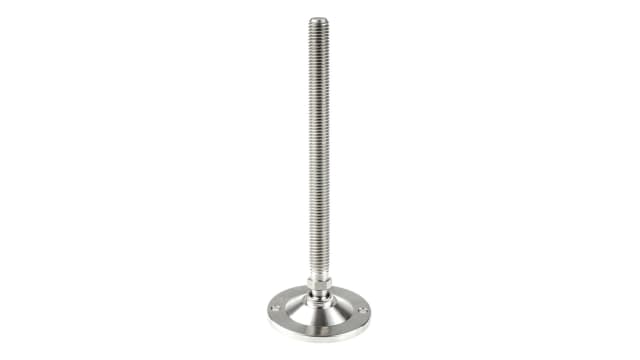 Nu-Tech Engineering M12 60 mm Dia. Adjustable Foot, Stainless Steel, 1250 kg Static Load Capacity 10 ° Tilt Angle | A200/008
