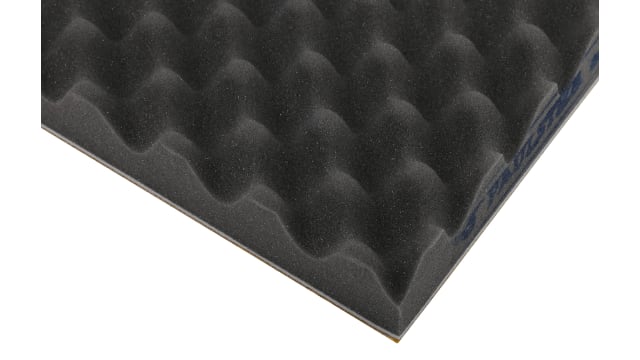 Paulstra Hutchinson Adhesive Backing Polyurethane Foam Acoustic Insulation, 700 mm x 500 mm x 50 mm