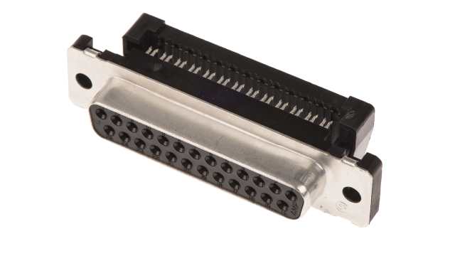 TE Connectivity Amplimite HDF-20 25 Way Right Angle 2.77 mm Pitch Cable D-Sub Connector Female | 1658612-2