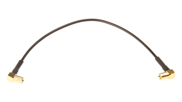 TE Connectivity SMB Series, 250 mm, RG174 Coaxial, Terminated 50 Ω | 1337817-1