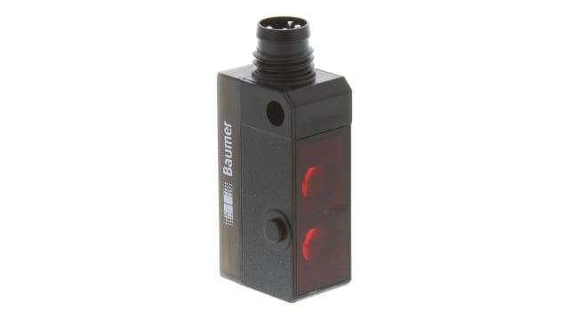 Baumer Diffuse Photoelectric Sensor, Block Sensor, 20 mm → 120 mm Detection Range | FHDK 10P5101/S35A