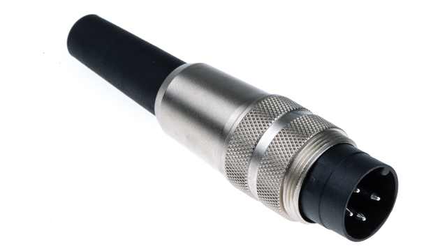 binder Circular Connector, 4 Contacts, Cable, M16 Connector, Plug, Male, IP40, 680 Series | 09-0309-00-04