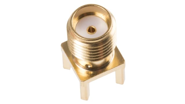 Radiall SMA-COM Series PCB Female SMA, 50 Ω, Straight Body Solder | R124426123W