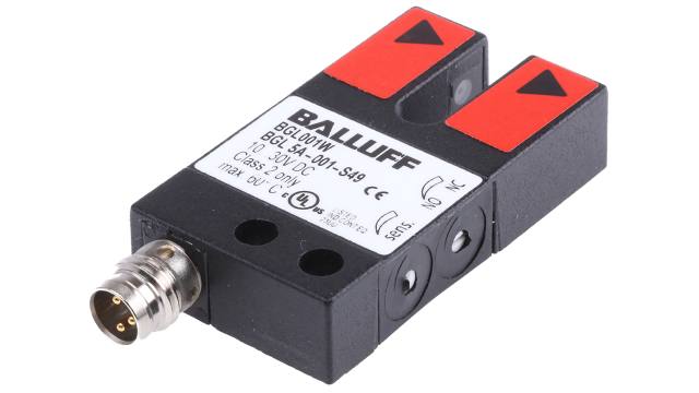 BALLUFF Through Beam Photoelectric Sensor, Fork Sensor, 5 mm Detection Range | BGL 5 A-001-S49
