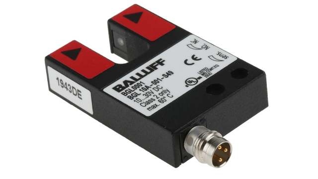 BALLUFF Through Beam Photoelectric Sensor, Fork Sensor, 10 mm Detection Range | BGL 10 A-001-S49