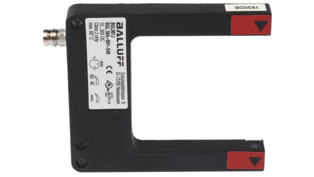 BALLUFF Through Beam Photoelectric Sensor, Fork Sensor, 50 mm Detection Range | BGL 50 A-001-S49