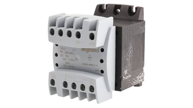 Legrand 160VA DIN Rail Transformer, 230 → 400V Primary, 115 → 230V Secondary | 0 427 88