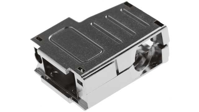 MH Connectors MHDSSK-T/M Series ABS Angled, Straight D-Sub Backshell, 9 Way Strain Relief | MHDSSK-M-9-L-K