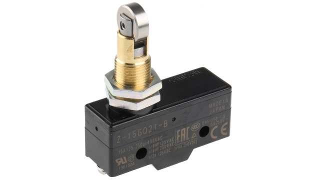 Omron Z Series Roller Limit Switch, NO/NC, IP00, SPDT, 500V ac Max, 15A Max | Z-15GQ21-B