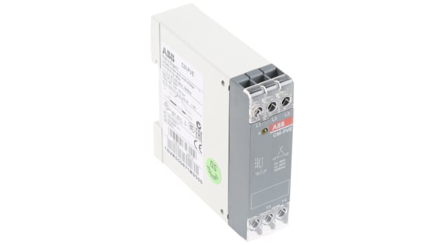 ABB Phase, Voltage Monitoring Relay, 1, 3 Phase, SPST, 320 → 460V ac, DIN Rail | 1SVR550871R9500