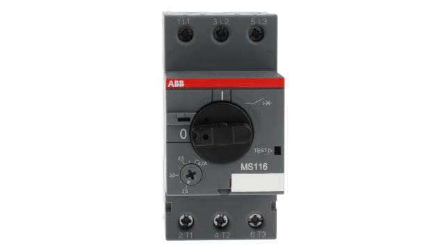 ABB 4 A Motor Protection Circuit Breaker, 690 V | 1SAM250000R1008  MS116-4.0