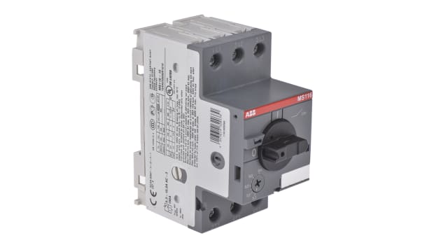 ABB 10 A Motor Protection Circuit Breaker, 690 V | 1SAM250000R1010  MS116-10