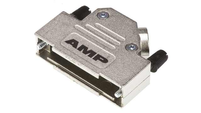 TE Connectivity ADK Series Zinc Angled D-Sub Backshell, 25 Way Strain Relief | 5-1478763-3