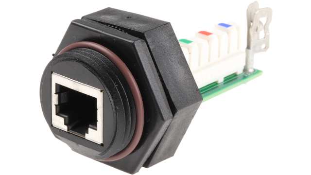 Brad from Molex ENDR Series RJ45 Connector Female, Panel Mount Straight 1 Port | 1300530002