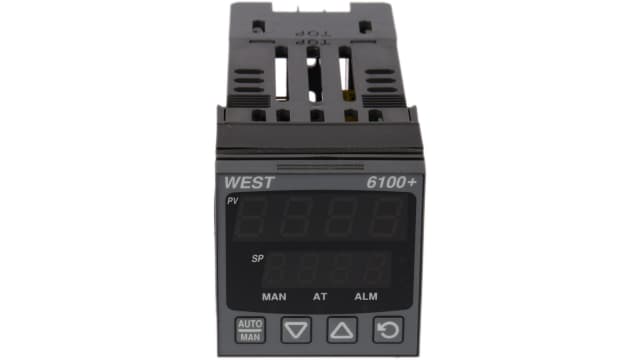 West Instruments P6100 PID Temperature Controller, 48 x 48 (1/16 DIN)mm, 1 Output Linear, 100 V ac, 240 V ac Supply | P6100-2700-00-0