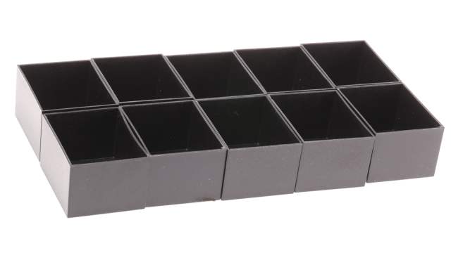 CAMDENBOSS Black ABS Potting Box Lid, 50 mm 30 mm, 40 mm | RTM104-BLK