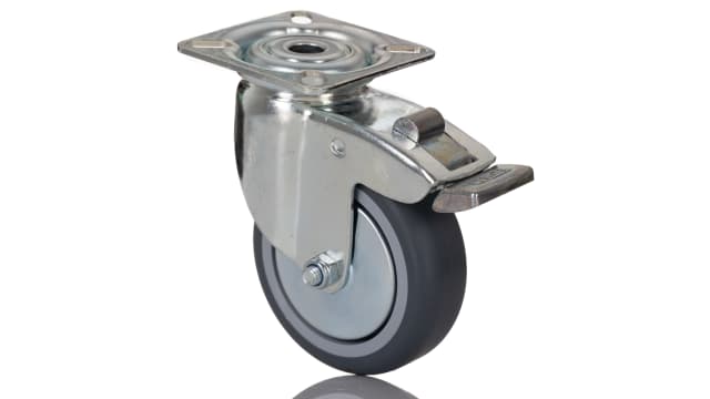 Tente Braked Swivel Castor Wheel, 75kg Capacity, 75mm Wheel | 2477PJO075P40PFP