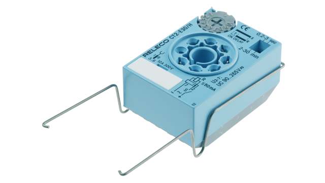 Releco CT2-E Series Plug In Timer Relay, 90 → 265V ac/dc, 0.2 → 30 min, 0.2 → 30s, 1-Function | CT2-E30 / H