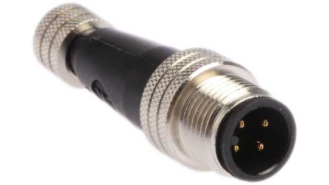 Brad from Molex Straight Circular Connector Adapter 4 M8 4 M12 Male | 1200330001