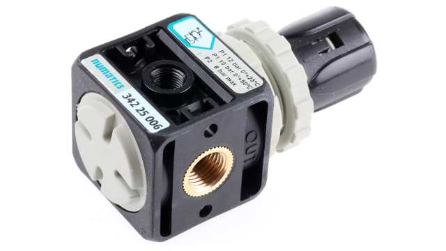 EMERSON – ASCO 1/4 in G Pneumatic Regulator - 12 bar, 1/8 in G 11.7 dm³/s, G 105 | 34225006