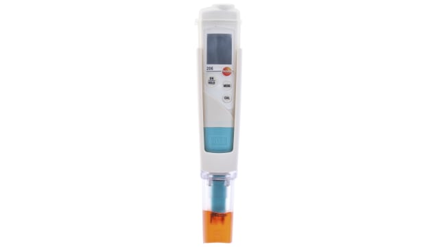 Testo 206-pH1 pH Meter, ±0.02 pH Accuracy, 0.01 pH Resolution, 14 pH Max, 60 °C Max | 0563 2061