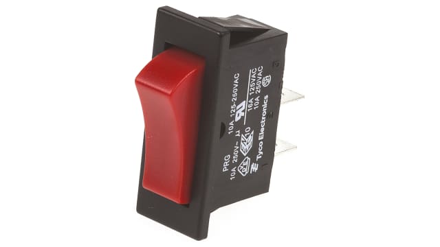 TE Connectivity SPST, On-Off On-Off Rocker Switch Panel | 1634202-4