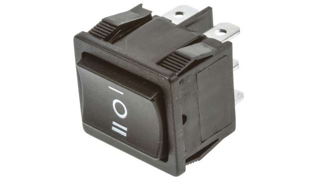 TE Connectivity DPDT, On-Off-On On-On Rocker Switch Panel | 1-1634200-7