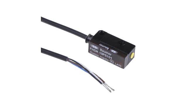 Baumer Diffuse Photoelectric Sensor, Block Sensor, 20 mm → 120 mm Detection Range | FHDK 10P5101