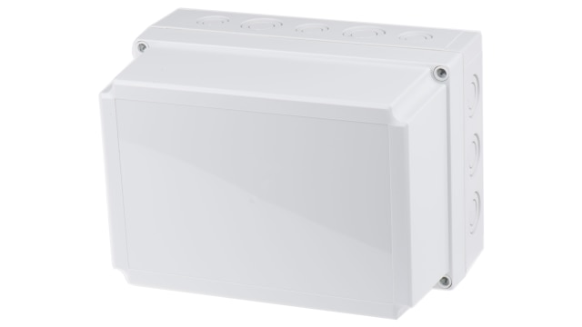 Fibox PCM Series Grey Grey Lid Polycarbonate Enclosure, IP66, IP67, IK08 150 mm, 255 mm, 180 mm | PCM 200/150 G ENCLOSURE