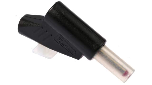 Radiall Black Male Banana Plug, 4 mm Connector, 750 V, Tin, Nickel Plating | R 941 460 600