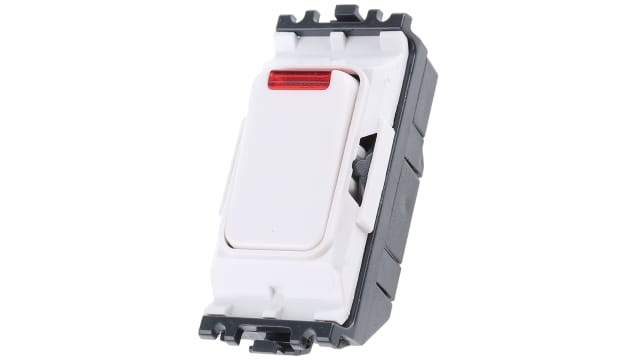 MK Electric 1 Way White 20 A Grid Plus Series | K4896N WHI